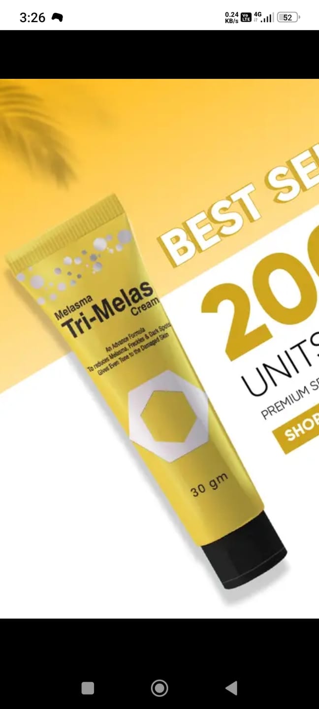 Customer photo review of Tri Melas Cream - 2 Pack