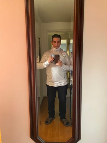Customer photo review of Polera de Vadeo Yelcho® FPS 50+ Blanco invierno