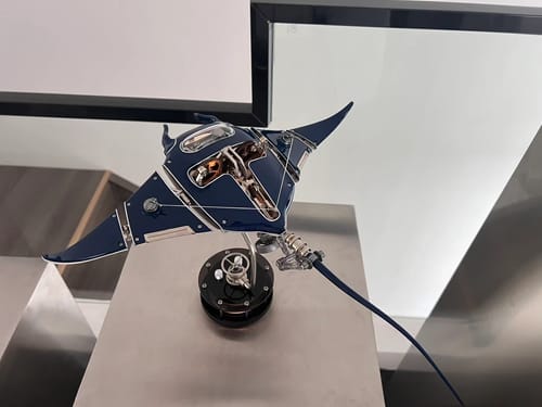 Customer photo review of Innovative Mechanical Steampunk Style Manta Ray 3D Metal Model