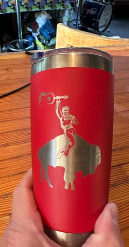Customer photo review of Bundle (6) Custom Laser Engraved - 20oz Tumblers