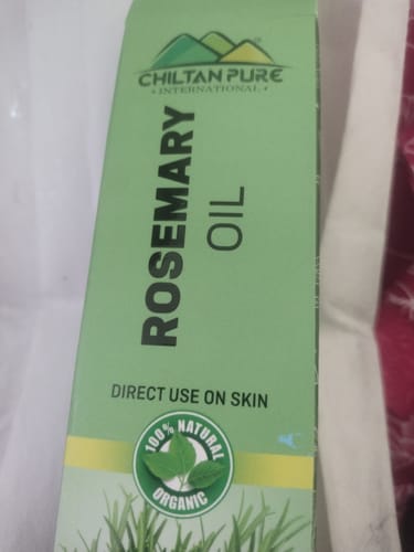 Customer photo review of Rosemary Oil – Deeply hydrates skin, aids in controlling sebum production, reduces blemishes 100% pure organic [Infused]