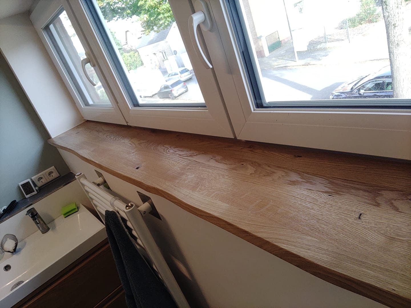 Customer photo review of Fensterbank Eiche