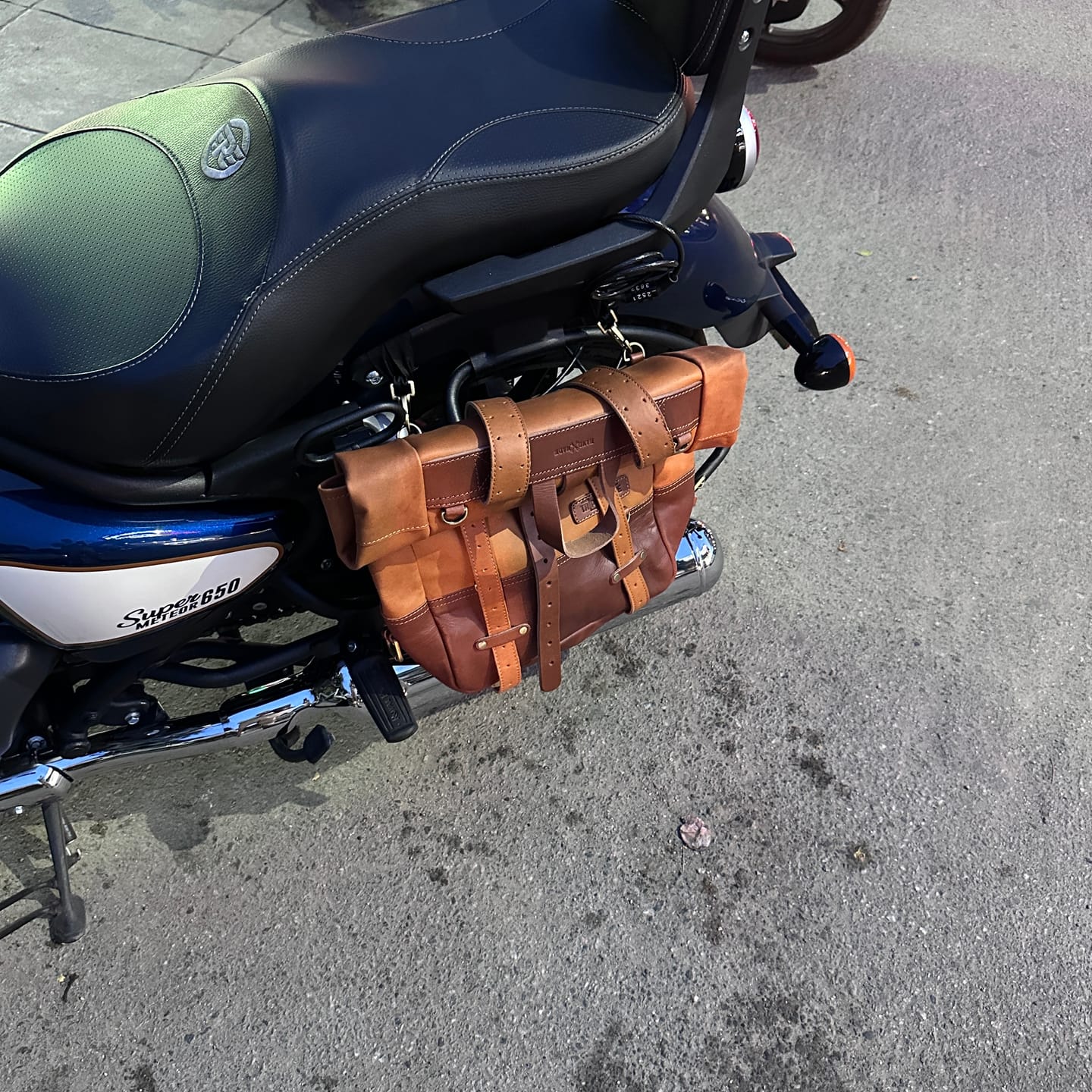 Customer photo review of backpack pannier - classic roll top