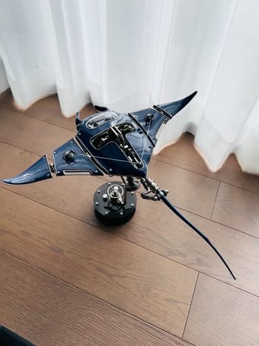 Customer photo review of Innovative Mechanical Steampunk Style Manta Ray 3D Metal Model