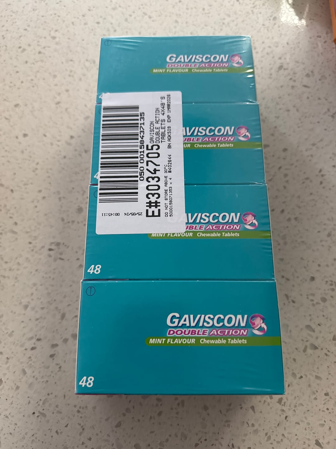 Customer photo review of Gaviscon Double Action Tablets 48