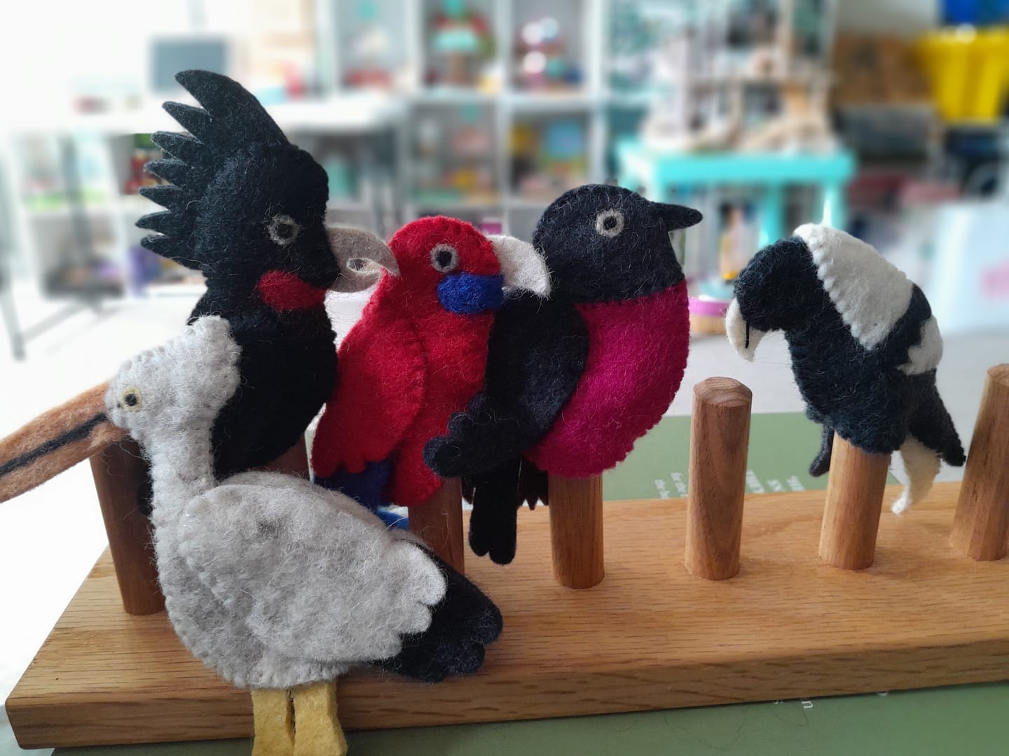 Customer photo review of Jumping Joeys Finger Puppets and Book Set by Sarah Allen