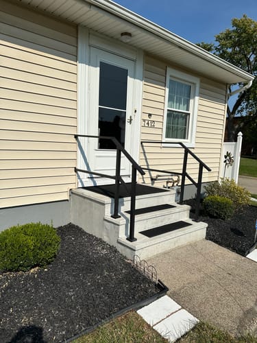 Customer photo review of Stair Handrail Kit