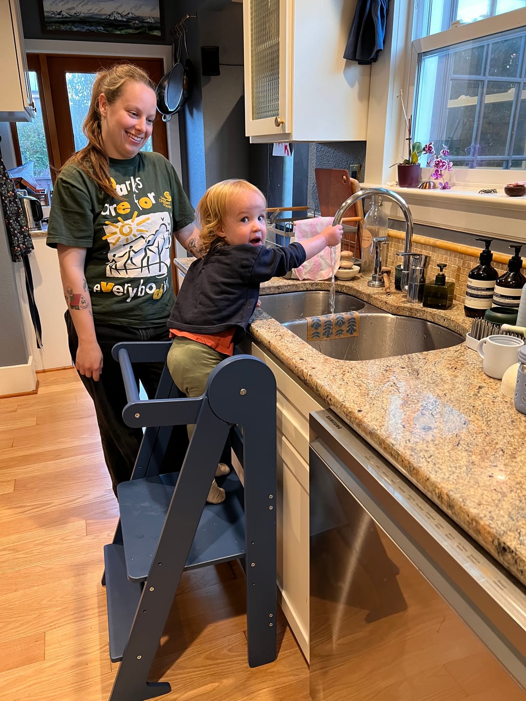 Customer photo review of Foldable Learning Tower