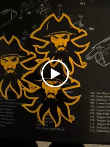 Customer video review of Black Beard Head Decal