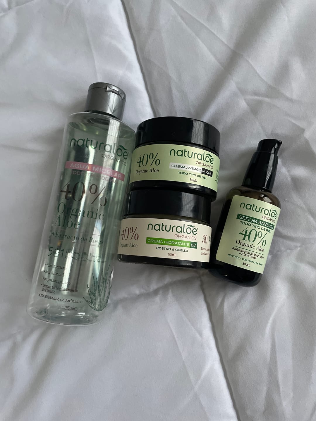 Customer photo review of Set Rutina Completa Cuidado de la Piel