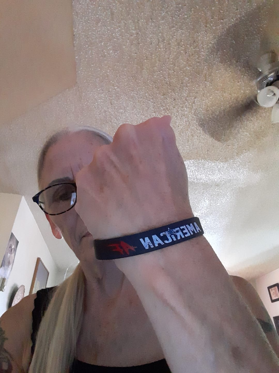 Customer photo review of American AF Wristband