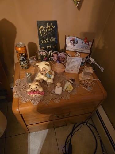 Customer photo review of Personalized Photo Memorial Bench  Gift - I'm Always With You