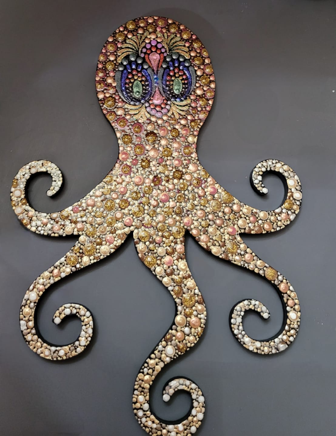 Customer photo review of Unfinished Wood Octopus Silhouette - Craft- up to 24" DIY