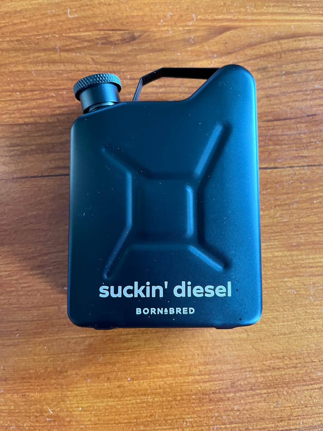 Customer photo review of 'Suckin' Diesel' Jerry Can Hip Flask