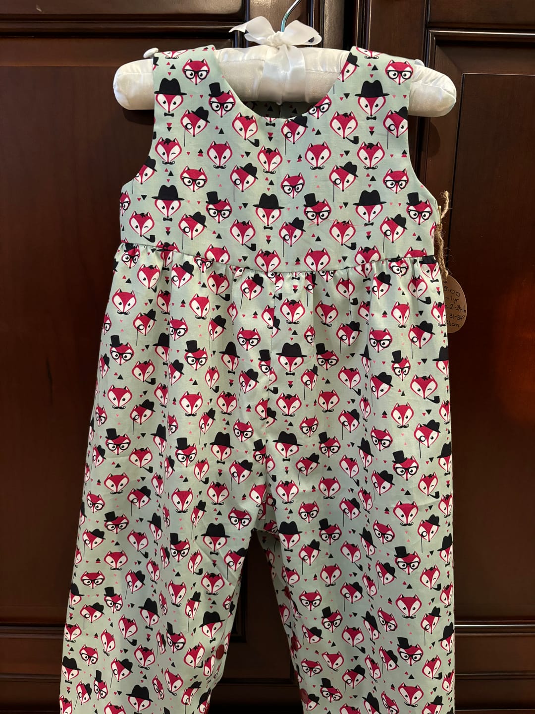 Customer photo review of Fancy Foxes Rose & Hubble Cotton Poplin Fabric