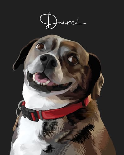 Customer photo review of Pet Art Canvas Wrap