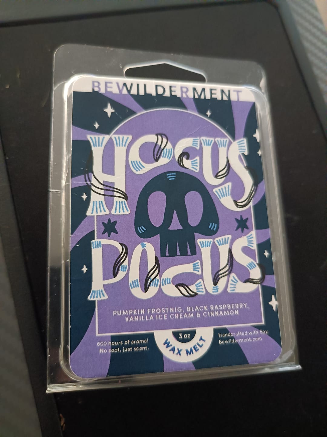 Customer photo review of Hocus Pocus Wax Melts