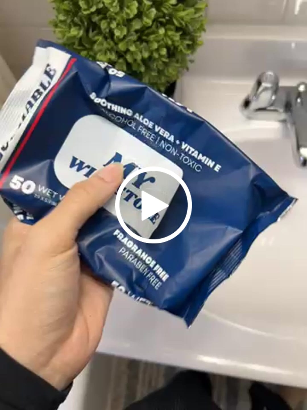 Customer video review of My Wipes Premium Flushable Wipes