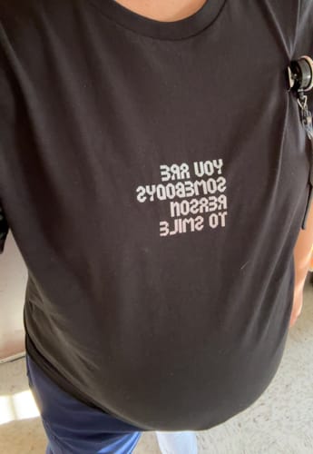 Customer photo review of Free Sample Pack DTF Transfers