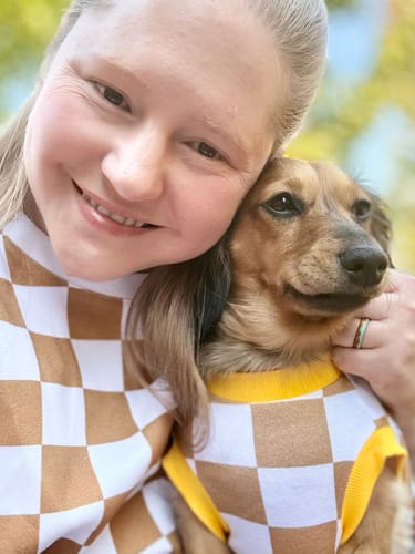 Customer photo review of Human Oversized Cotton Smiley Tee