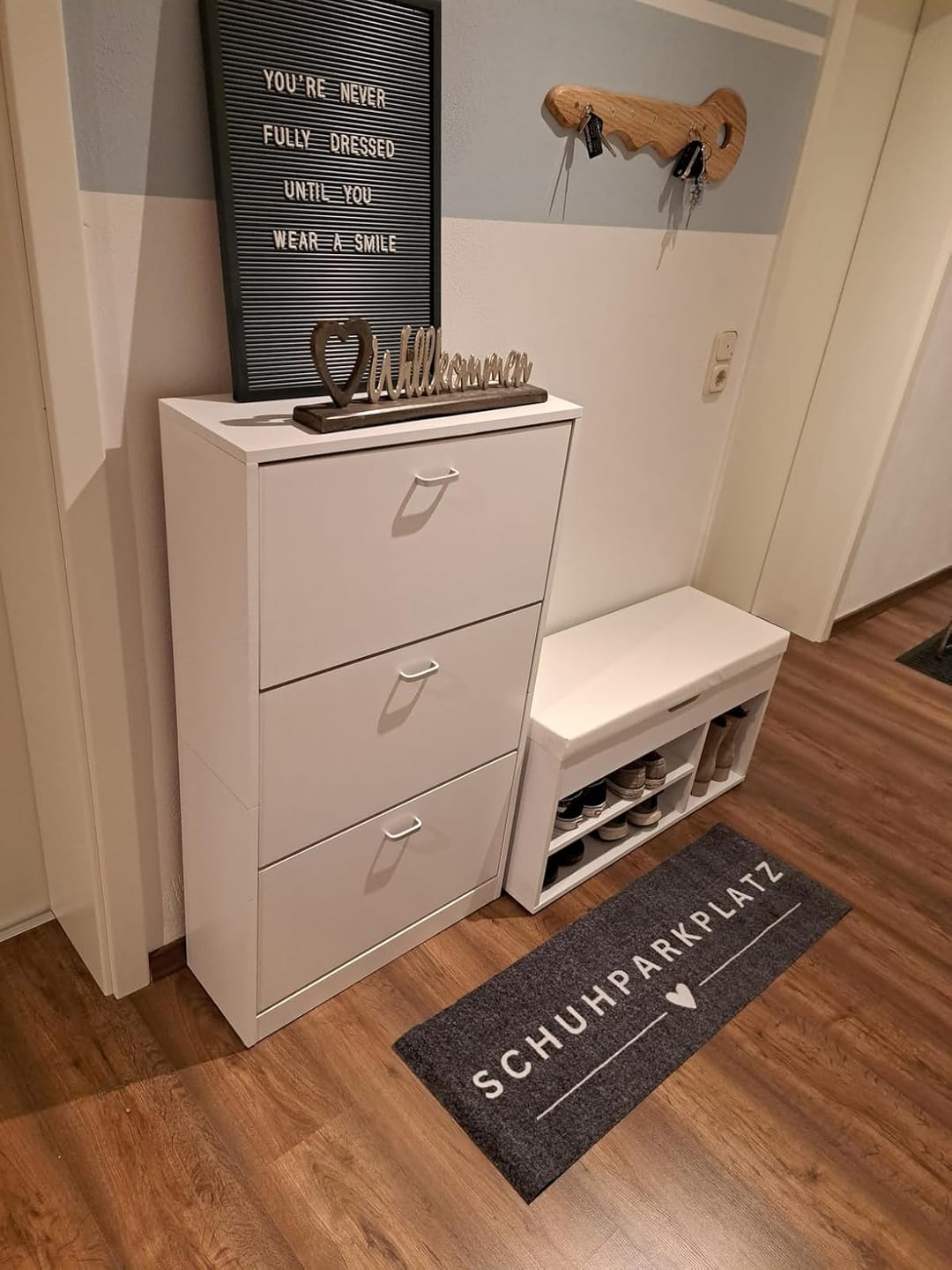 Customer photo review of Schuhparkplatz Velour 100x35cm