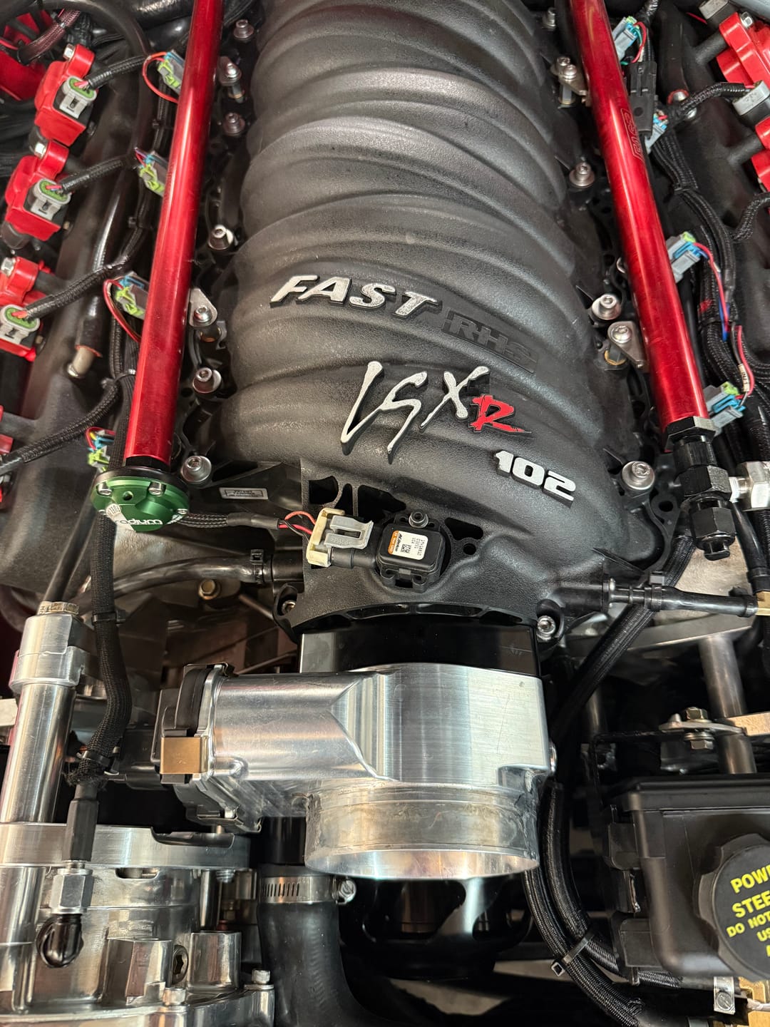 Customer photo review of 102mm 1" Throttle Body Spacer (LS 4-Bolt Pattern) 10-14018BLK