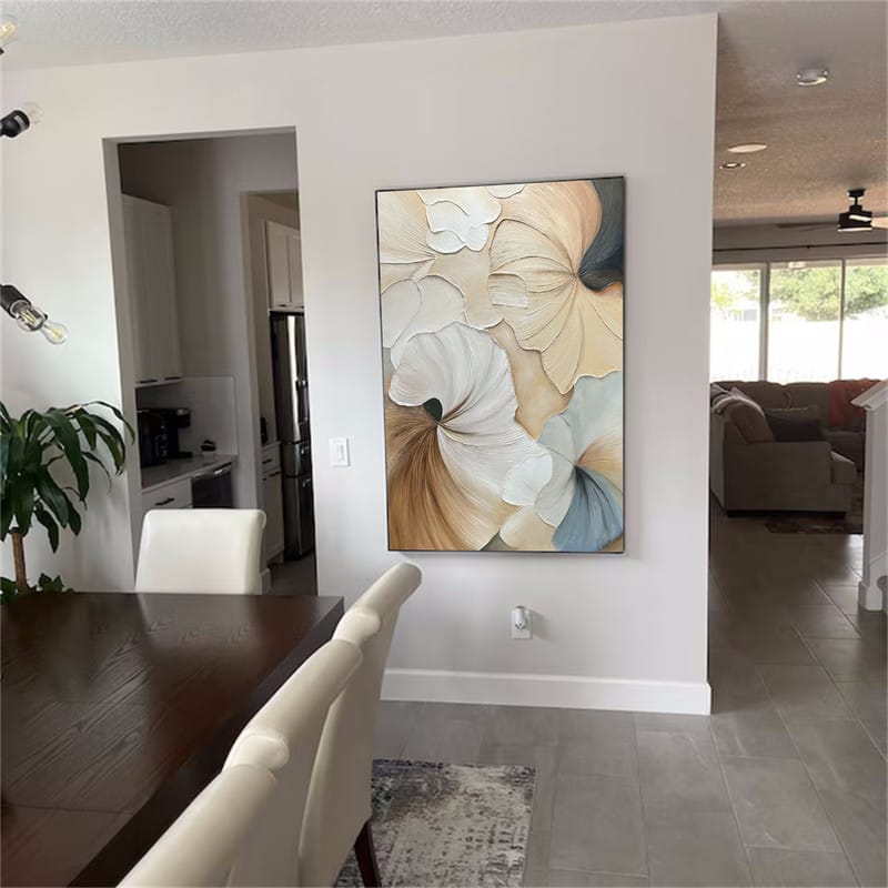 Customer photo review of Flower Textured Painting Canvas #FP025