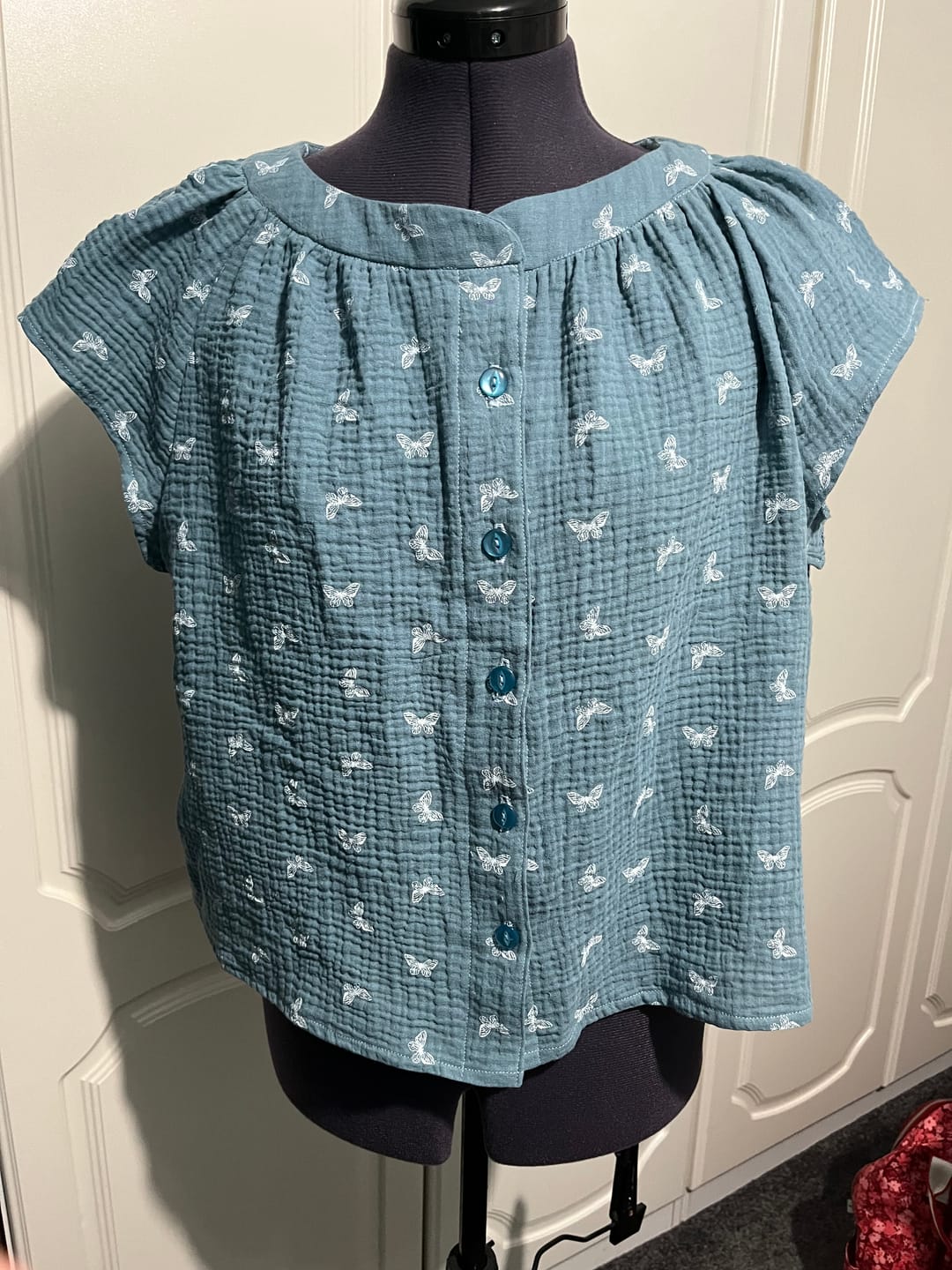 Customer photo review of All Over Butterflies Double Gauze Fabric
