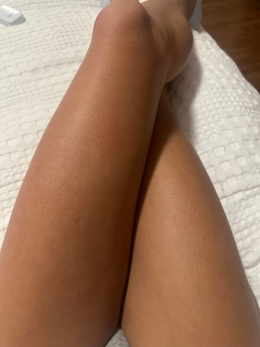 Customer photo review of Tan Boosting Duo - Peptide Sun Tanning Oils