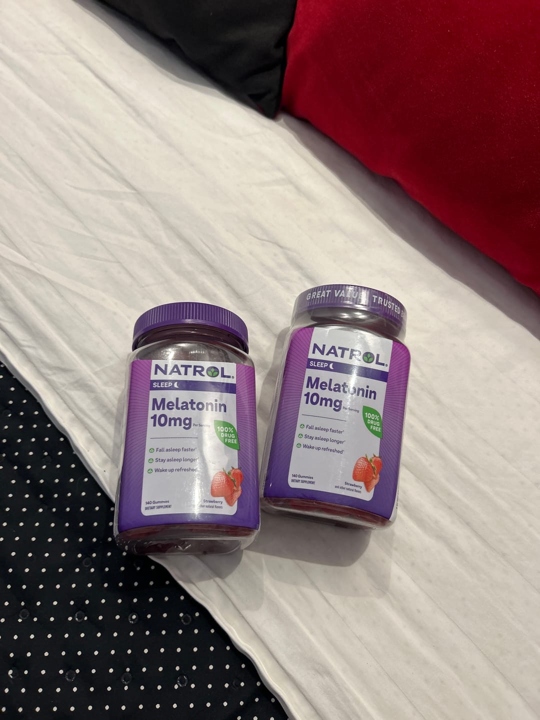 Customer photo review of Natrol Melatonina 10mg, 140 Gomas Mastigáveis de Morango