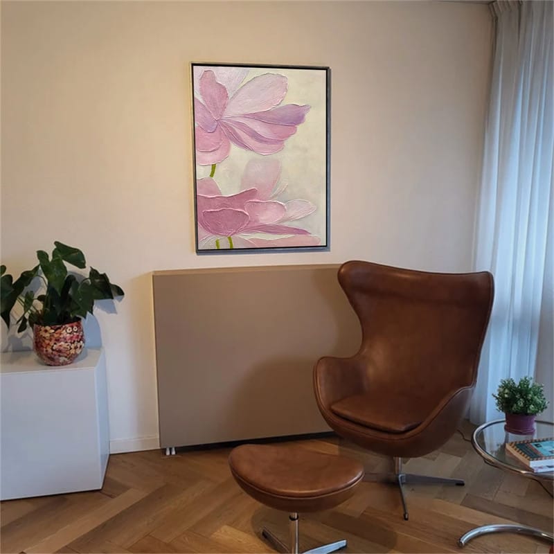 Customer photo review of Flower Textured Painting Canvas #FP001