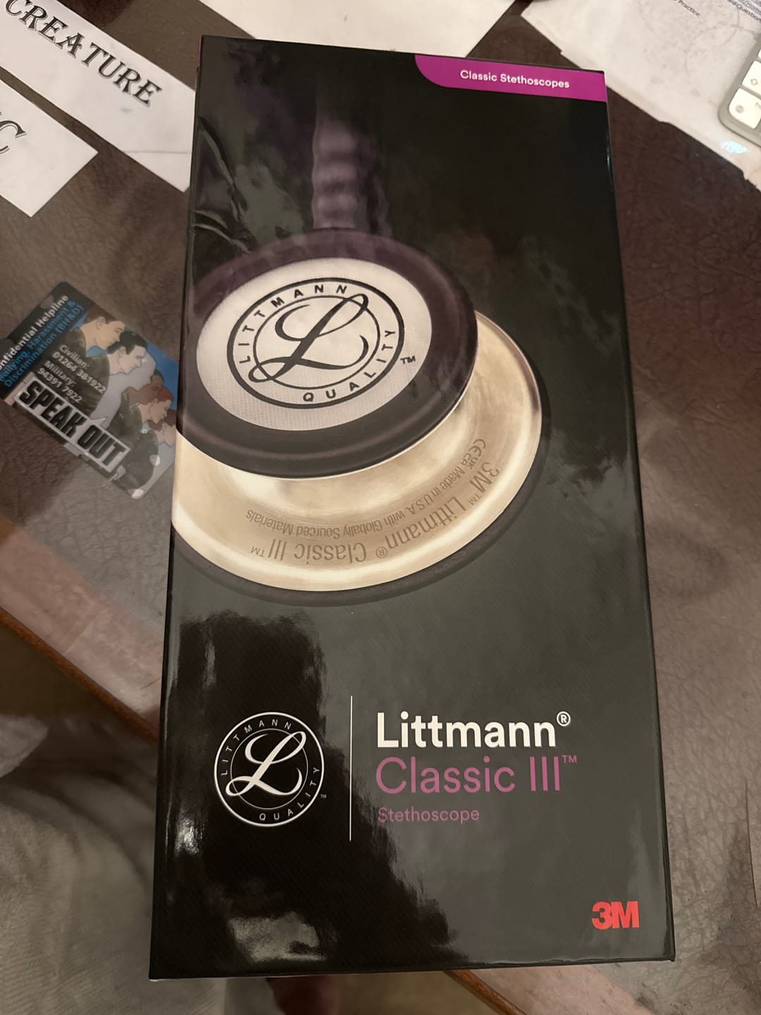 Customer photo review of Littmann Classic III Monitoring Stethoscope: Mirror & Plum - Pink Stem 5960