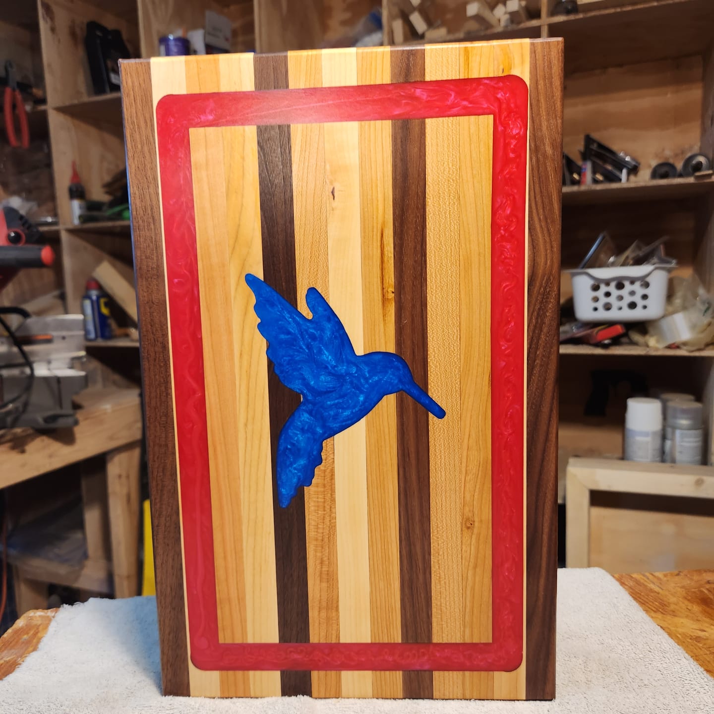 Customer photo review of 12x1" Deep Clock Silicone Mold For Epoxy Resin - 12" Clock Mold Style 1