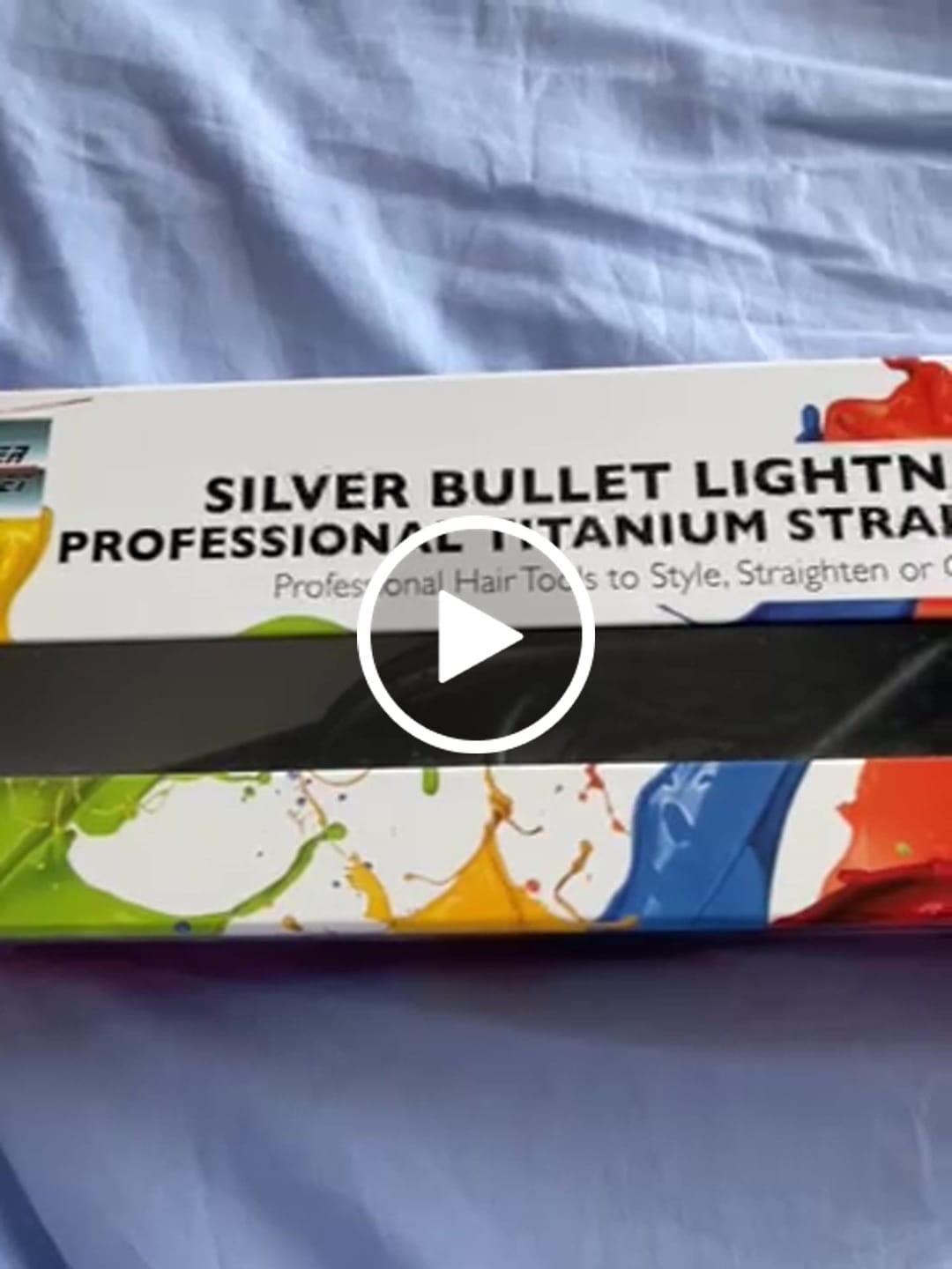 Customer video review of Silver Bullet Lightning Titanium Straightner 25mm up 230 Degrees