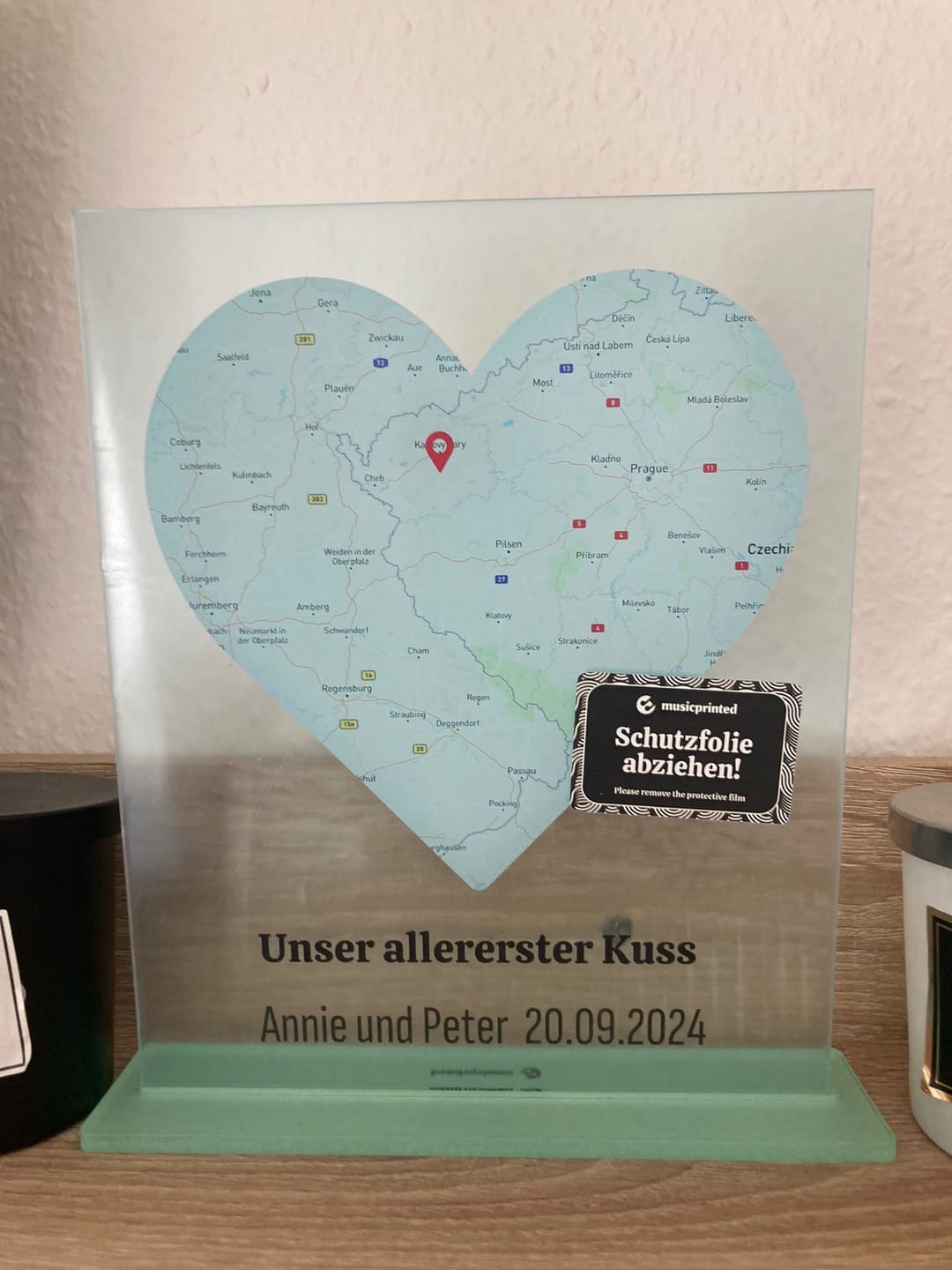 Customer photo review of Aufsteller / Ständer für Acrylglas