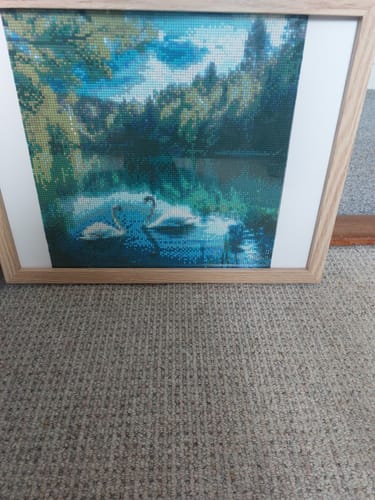 Customer photo review of Prachtig meer met zwanen
