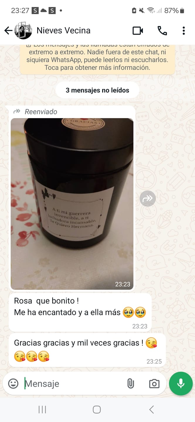 Customer photo review of Tarro ámbar con tapa negra de 180 ml