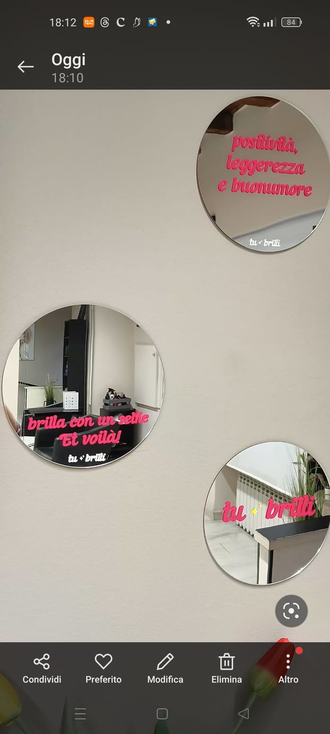Customer photo review of PERSONALIZZATO  | Sparkle Mirror