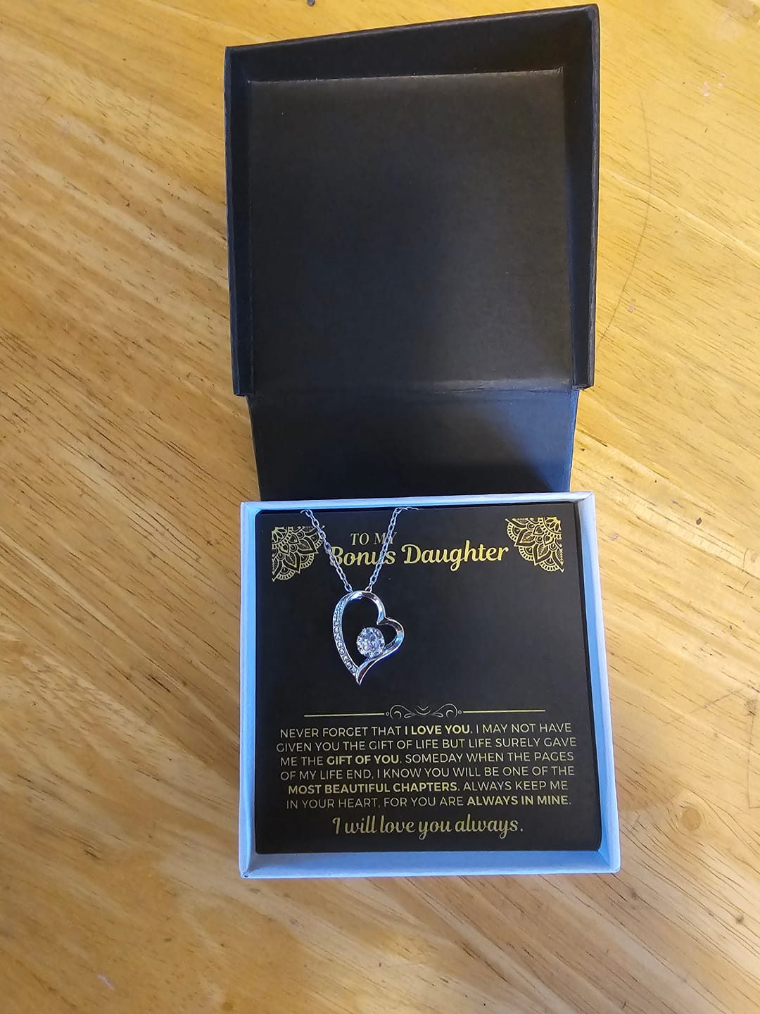 Customer photo review of To My Bonus Daughter - Forever Love Gift Set - SS558