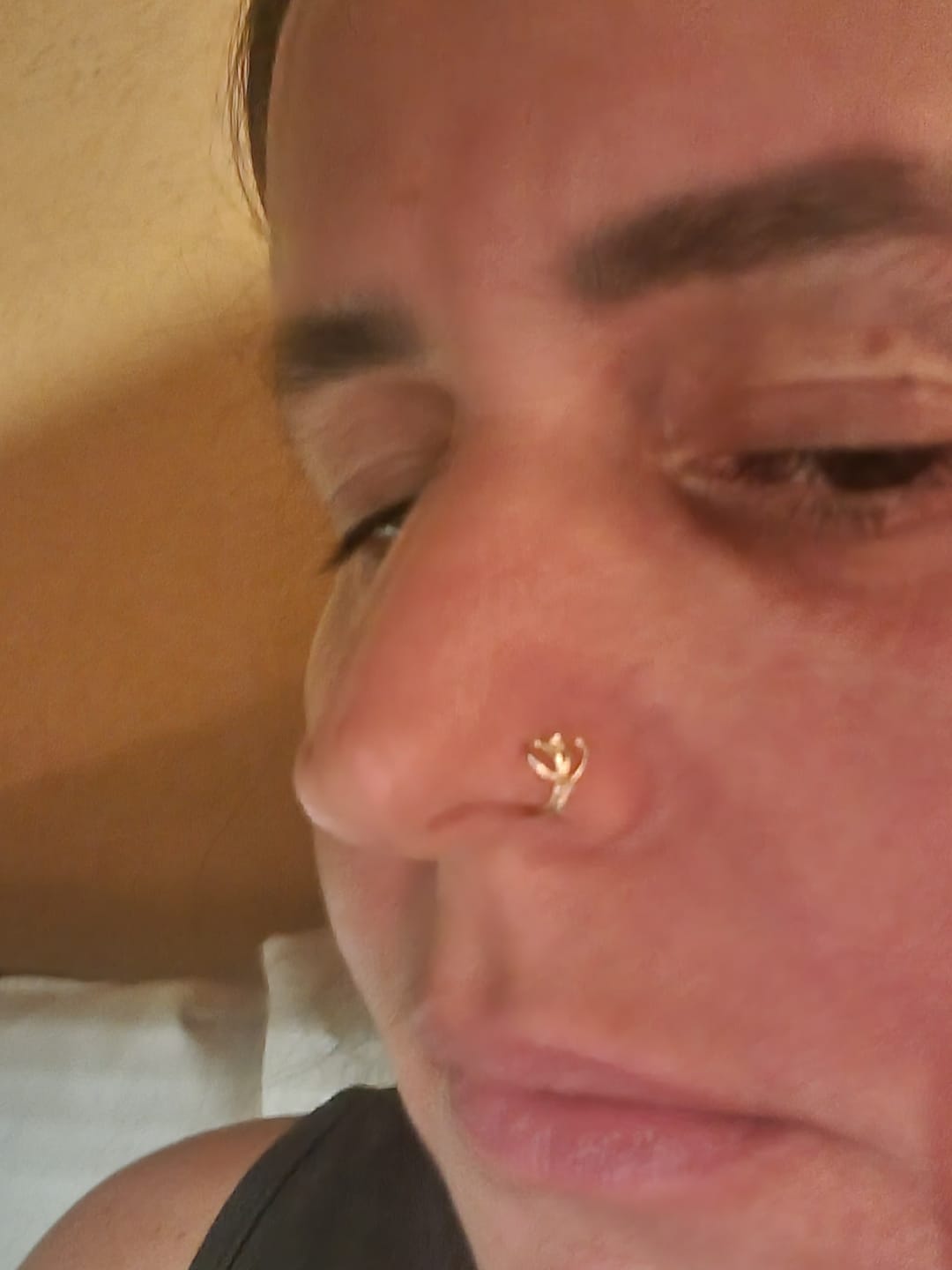 Customer photo review of נזם חישוק מעיין