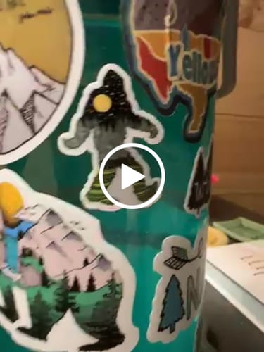 Customer video review of Bigfoot Nature Sticker