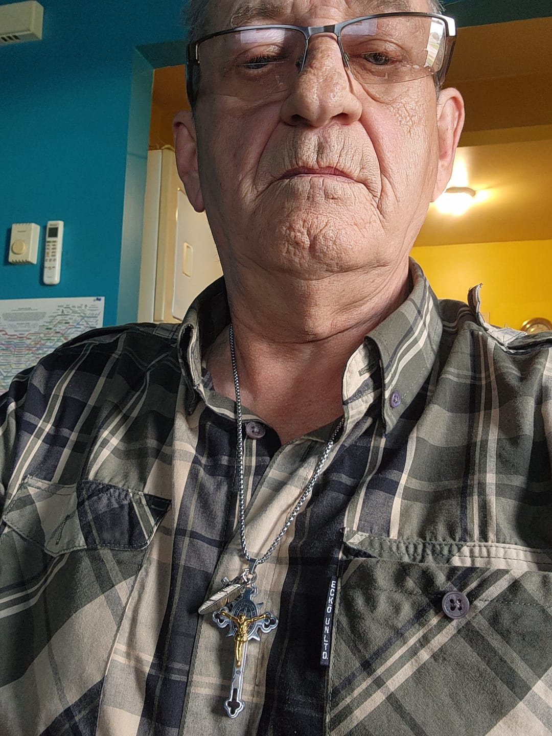 Customer photo review of St. Benedict Symbol Crucifix Necklace