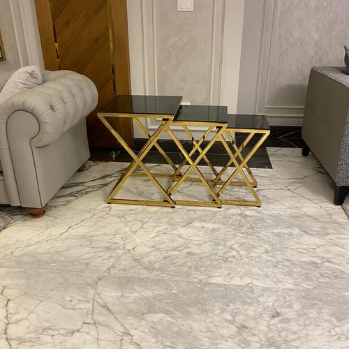 Customer photo review of طقم ترابيزات جانبية- 3قطع- OX48