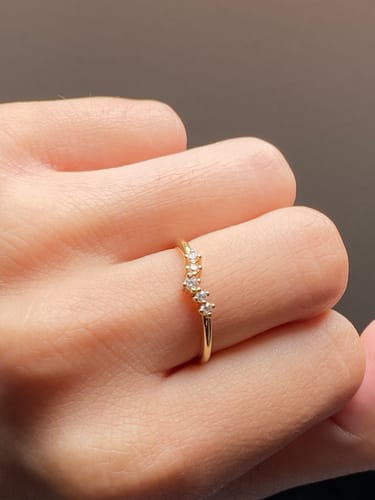 Customer photo review of ANILLO LYLA BAÑO DE ORO