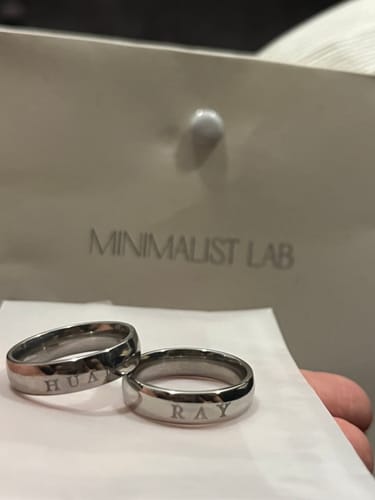Customer photo review of Everyday Band Essential Ring with Diamond