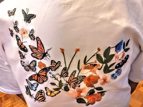 Customer photo review of Fluttering Blossoms Tee