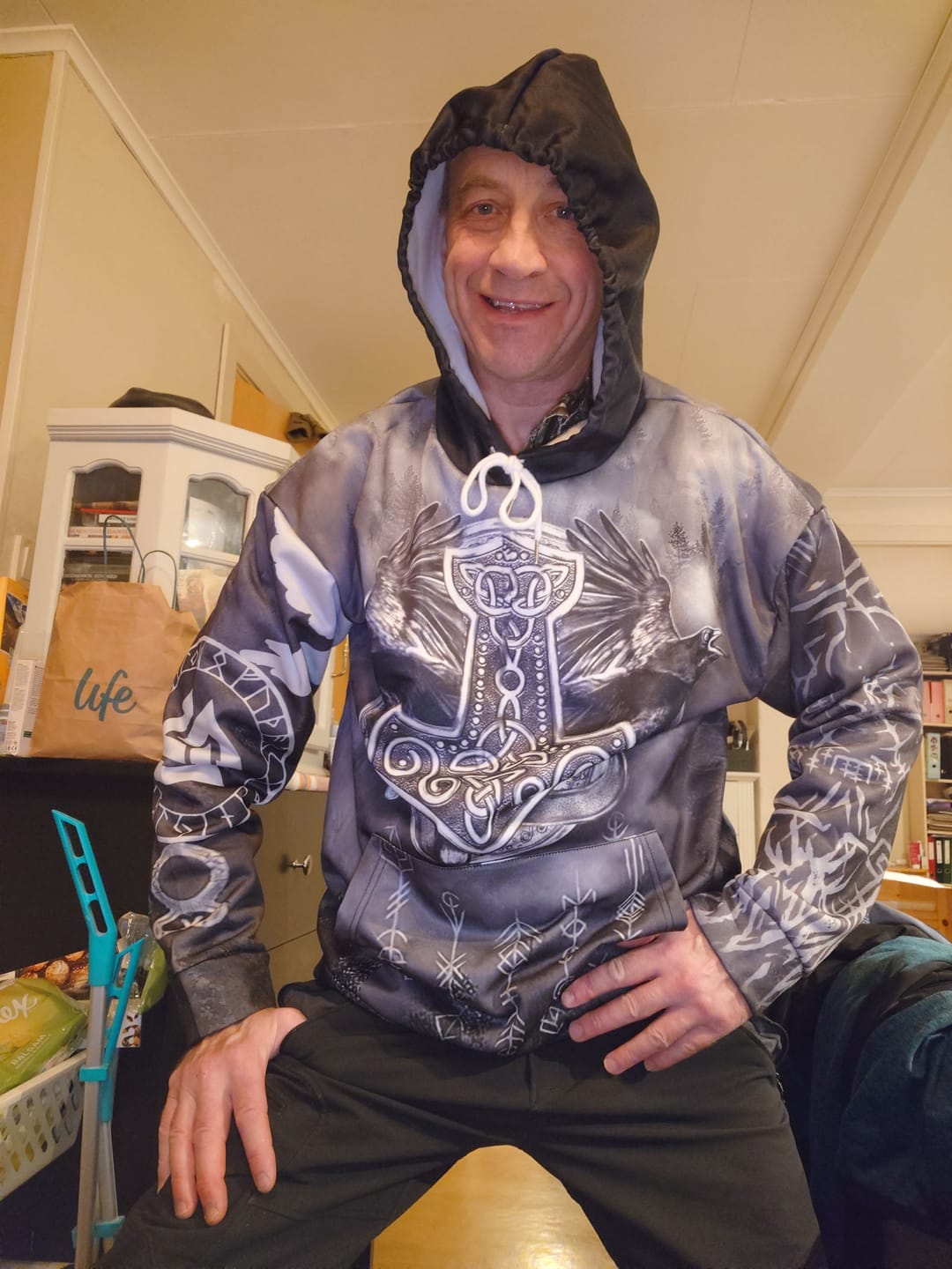 Customer photo review of Mjölnir Hoodie