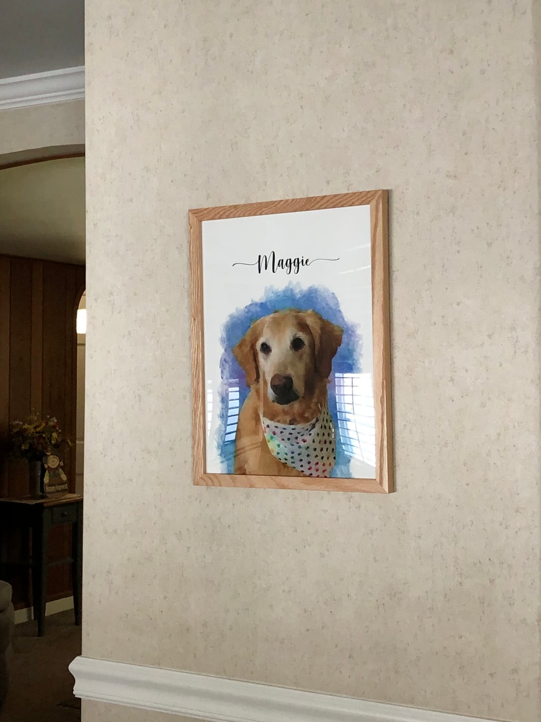 Customer photo review of Custom Pet Portrait
