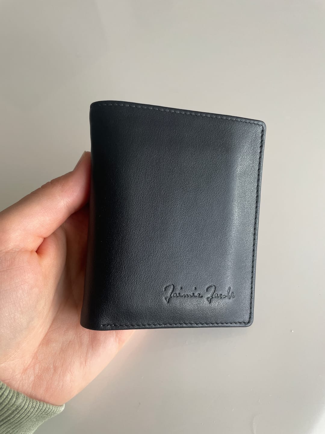 Customer photo review of Slimstar - slim wallet with small coin pocket