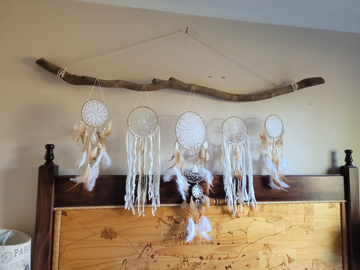 Customer photo review of Olivenorma Set Of 5 Feather Moon And Stars Dream Catcher